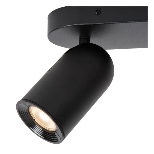 Lucide PUNCH - Ceiling spotlight - 2xGU10 - Black - detail 1